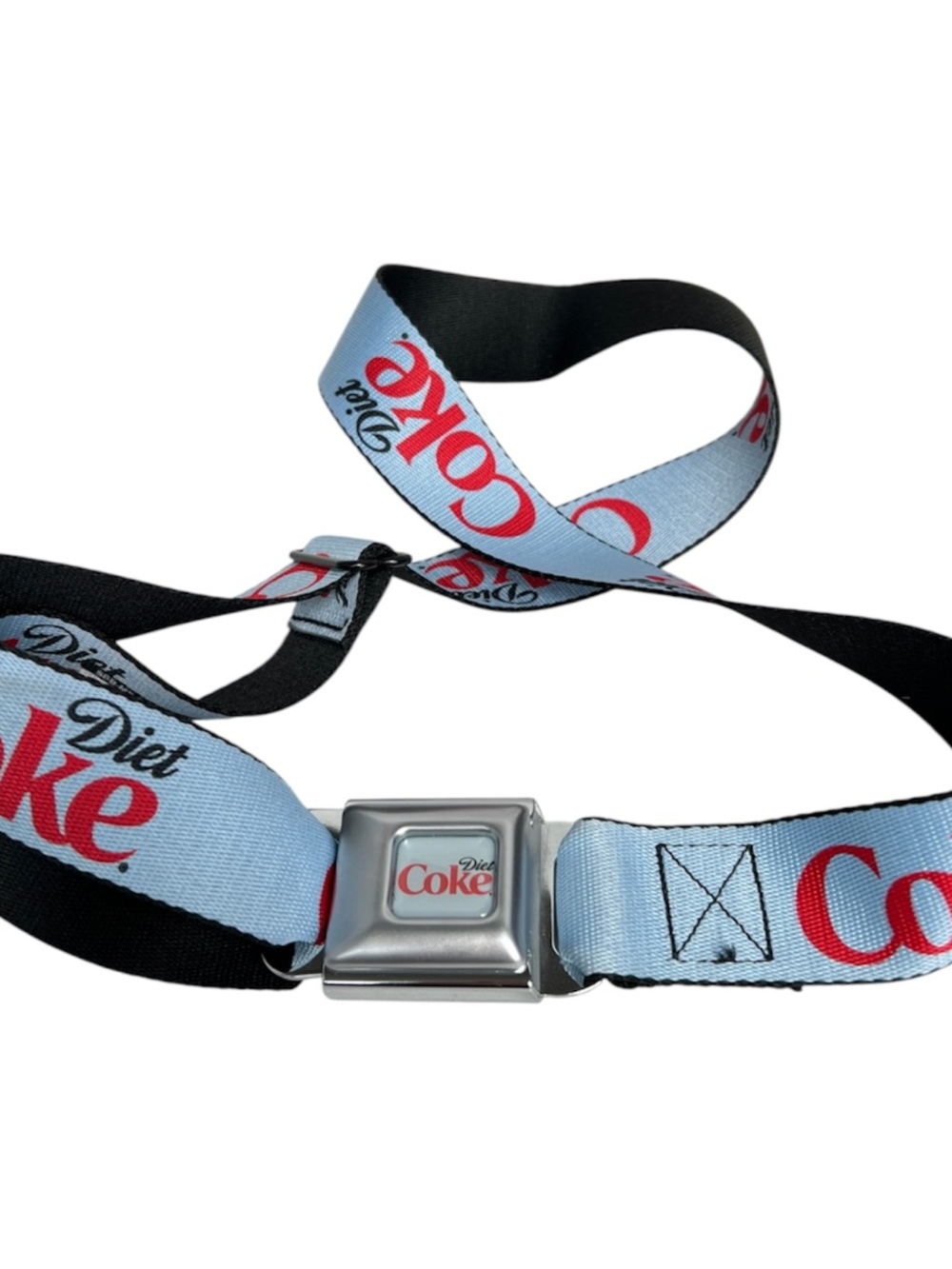 Buckle Down Belt Diet Coke Seatbelt Adjustable 1 1/2" Wide Buckle Up 2024